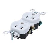 Tomacorriene doble blanco pbe-6